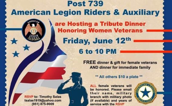 Post 739 American Legion Riders Auxiliary June 12, 2026