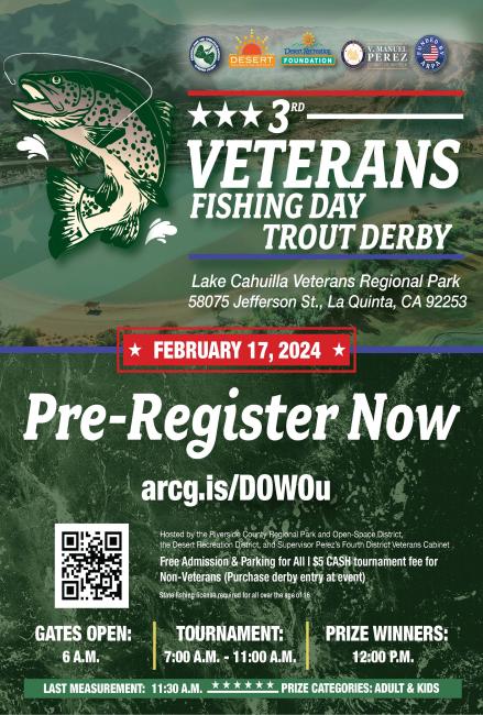 3rd Annual Veterans Fishing Day Trout Derby
