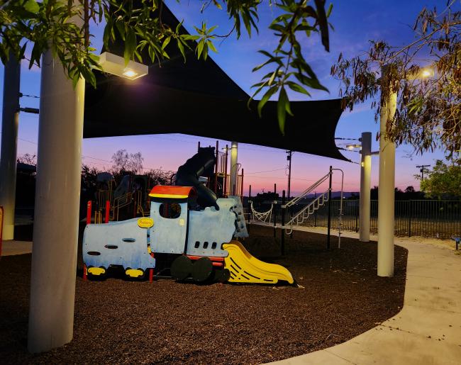 Supervisor Perez Brings Lights to North Shore Park
