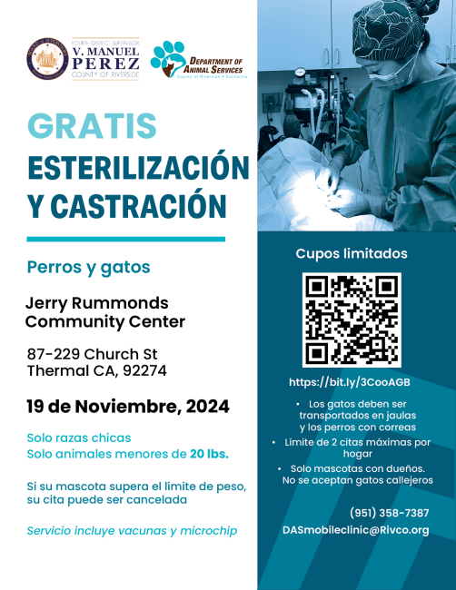 Thermal Spay and Neuter Spanish